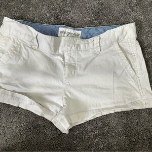 Aeropostale Women's Classic White Jean Shorts